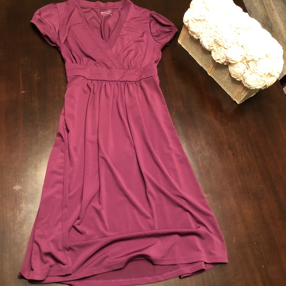 ❣️SOLD❣️Merona Silky Faux Wrap Dress